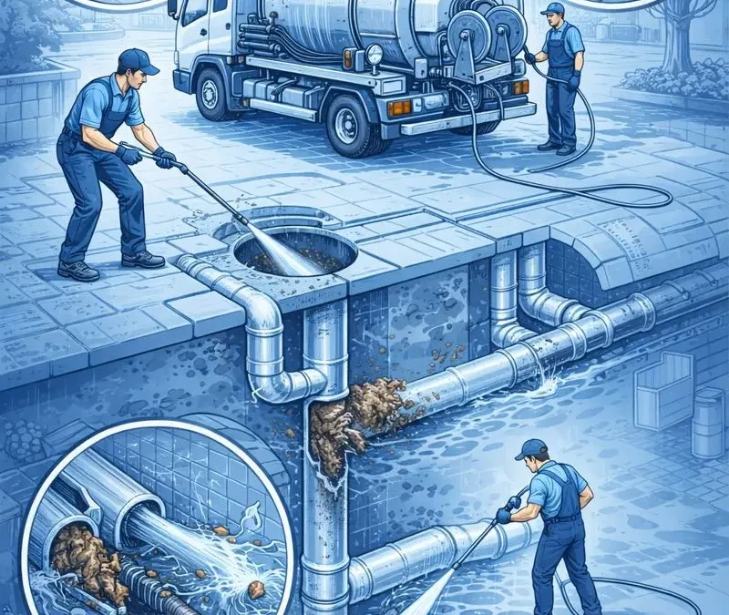 Como Funciona a Intervenção Técnica com Caminhão Hidrojato em Jacarepaguá