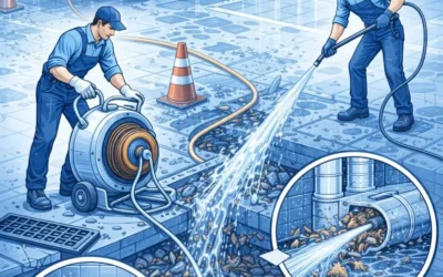 Desentupimento de Áreas Externas com Caminhão: Solução Rápida para Estacionamentos e Ralos